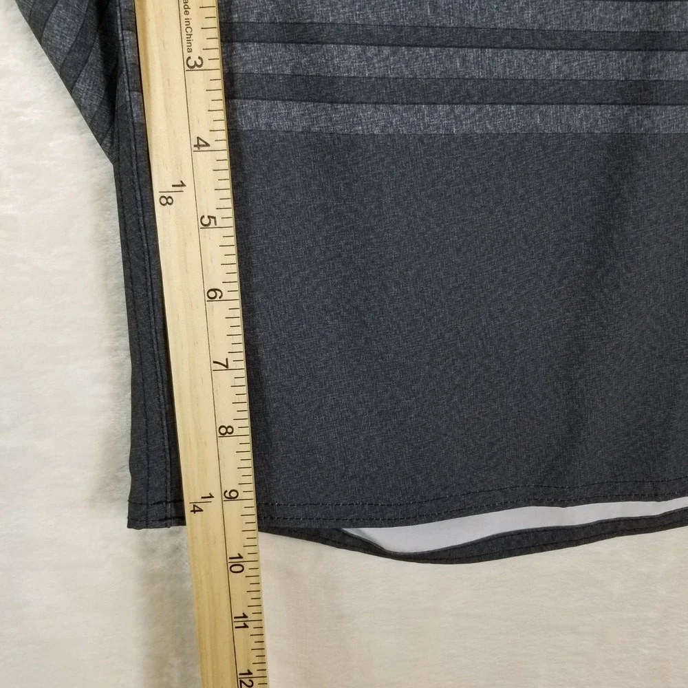 DXL Destination  Men Grey Striped Board Shorts Quick Dry UV‎ Protection 4XL NEW